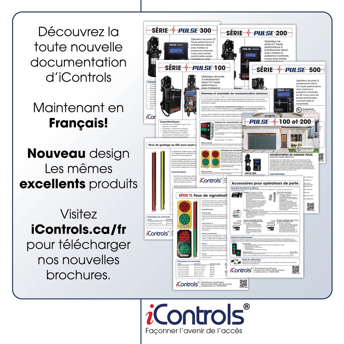 iControls Literature Now in French