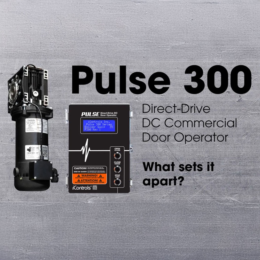PULSE 300: speed, strength and safety in one exceptional commercial door operator