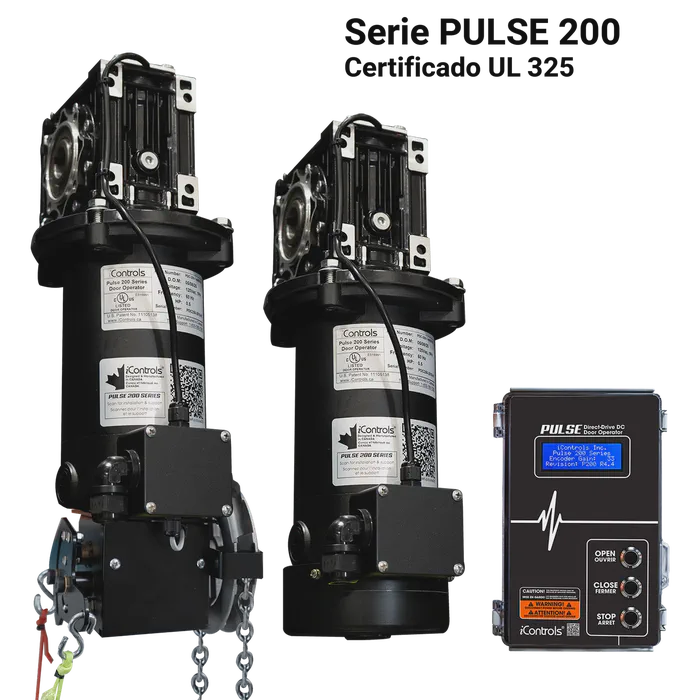 Operador de puerta comercial serie PULSE 200