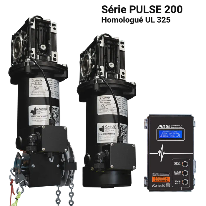 Opérateur de porte commerciale série PULSE 200